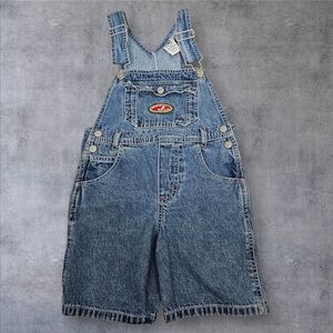Vintage‎ 80s Jordache Denim Shorttalls Bib Overall Shorts Size 4T Unisex C68